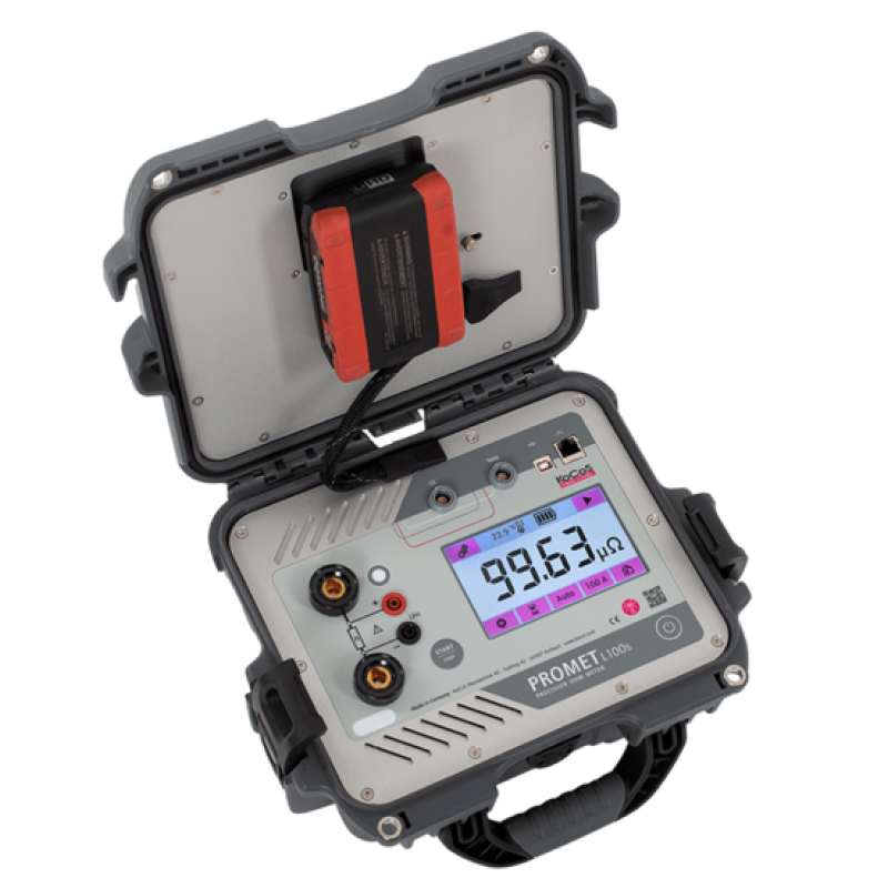 Microohmmeter mới với pin dụng cụ có thể thay thế